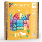 Connetix - Magnetic Construction - Glitter Castle Pack 48 pc NEW